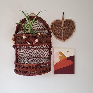 Midcentury modern style painting on canvas